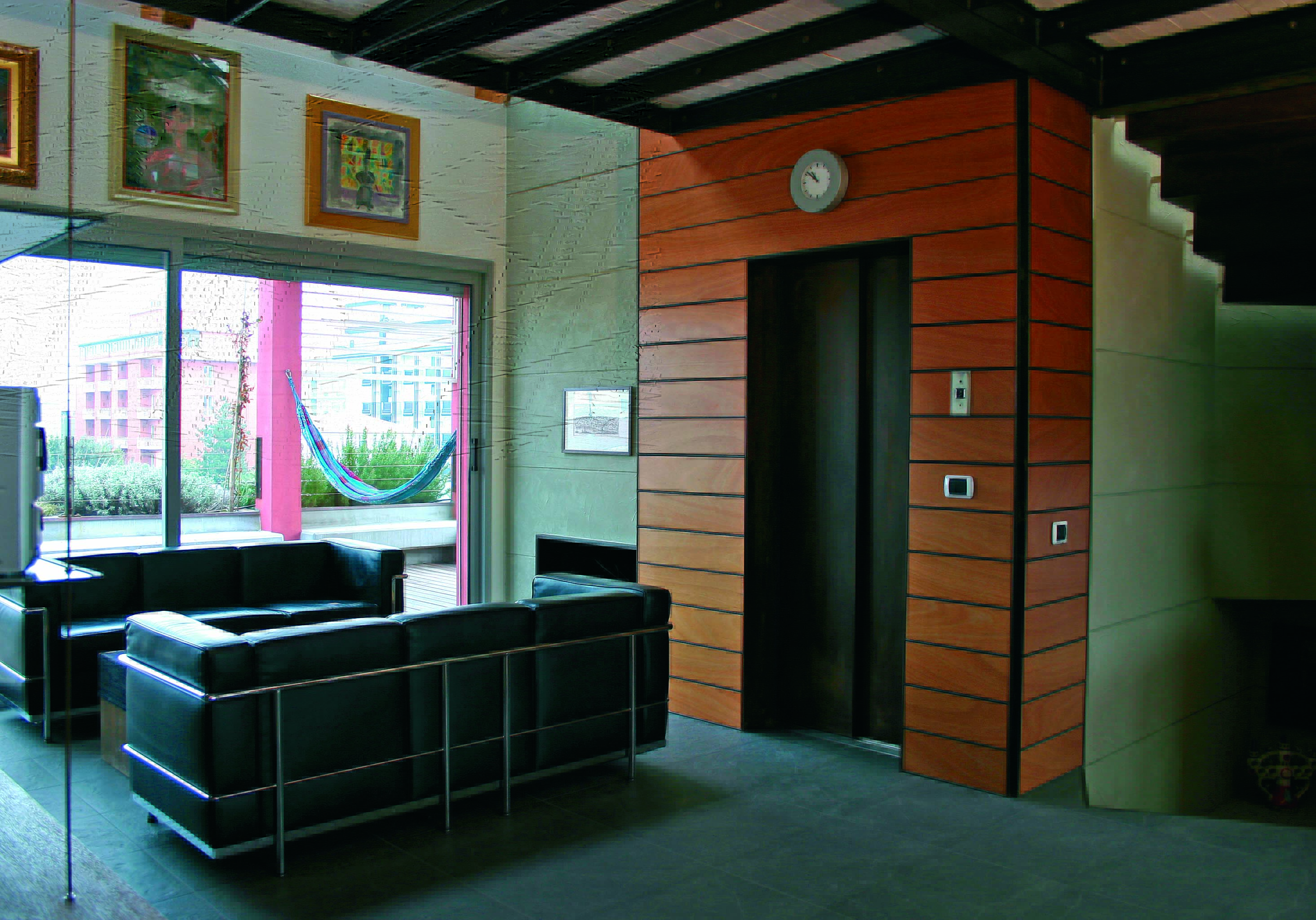 Il salottino di fianco all'ingresso