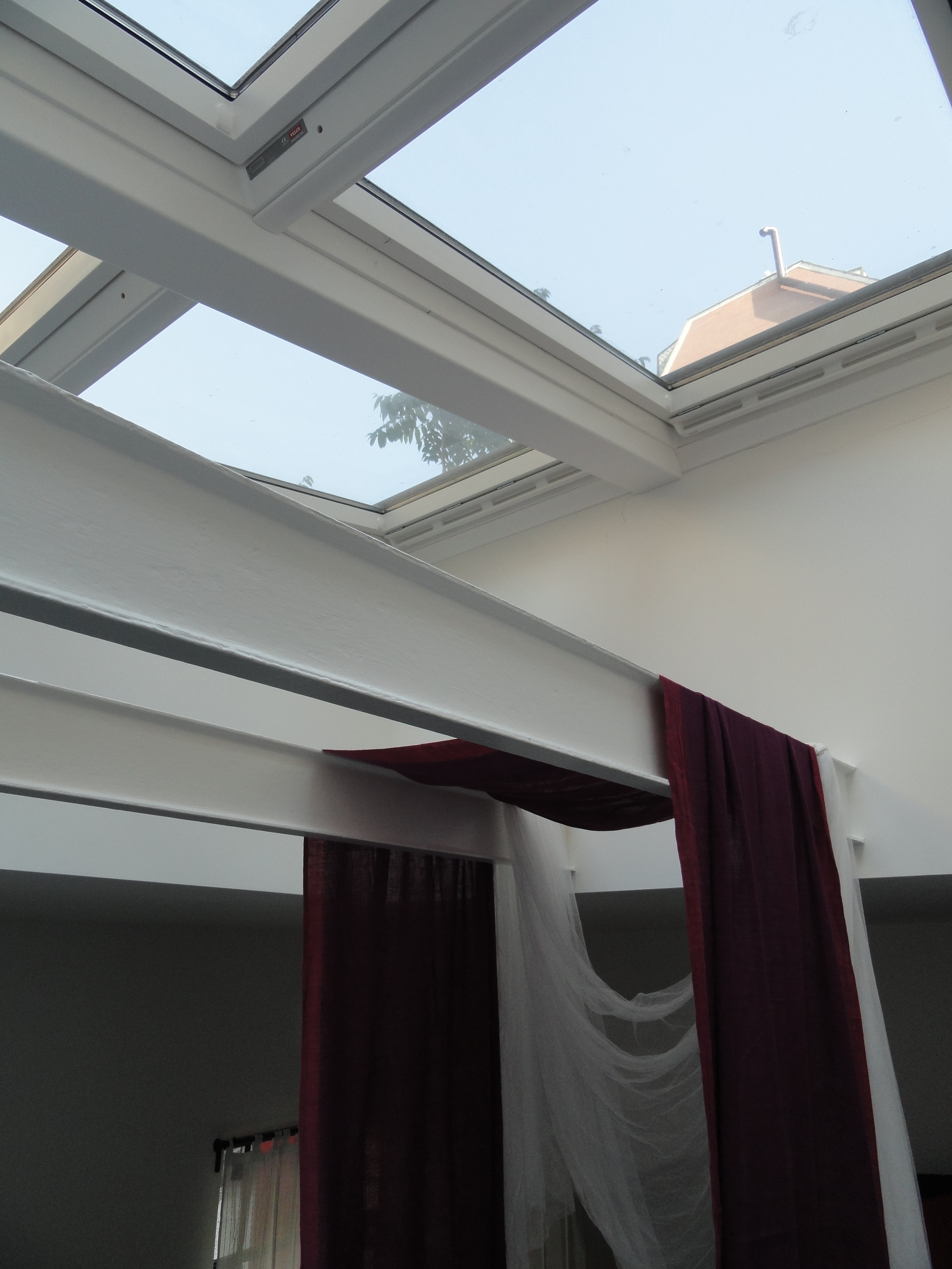 Il lucernario con le schermature interne