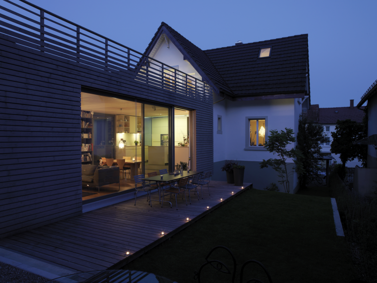 Casa con ampliamento