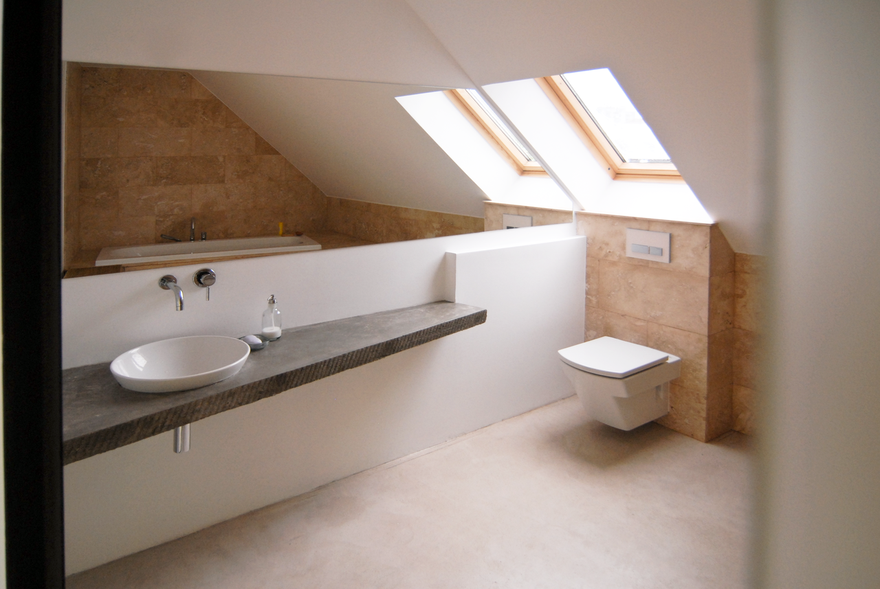 Il bagno nel sottotetto